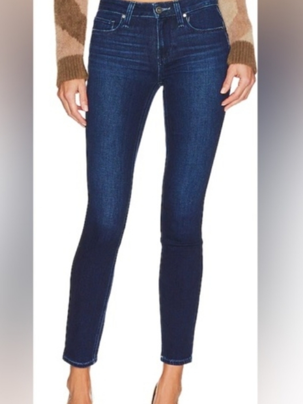 PAIGE VERDUGO ANKLE Women's Dark Indigo Skinny Jeans SIZE 27